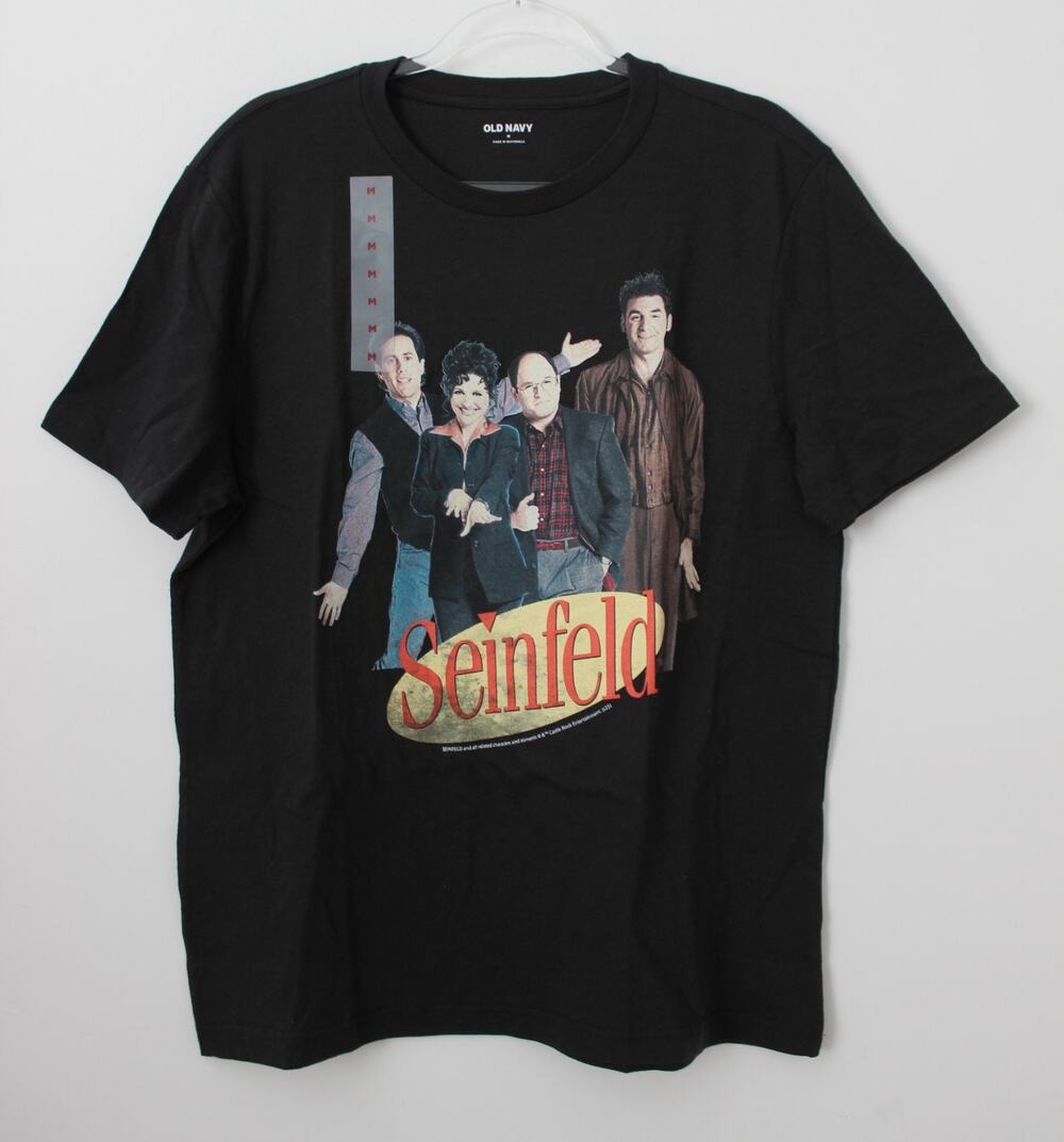 Old Navy Mens Seinfeld™ T-Shirt Black Spark Size M NWT